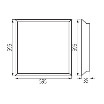 LED PANEL BLINGO TU 48W 6060 NW obrazok-1