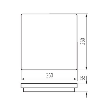 Prisadené svietidlo LED BENO 24W NW-L-GR obrazok-1