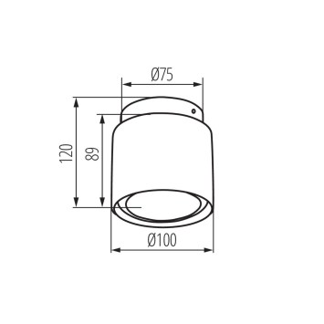 Prisadené svietidlo SONOR GU10 CO-W WW obrazok-1