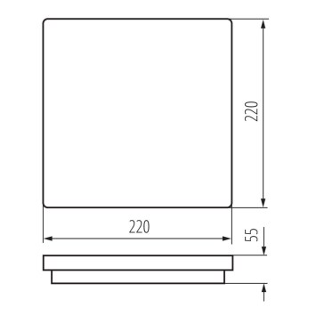 Prisadené svietidlo LED BENO 18W NW-L-GR obrazok-1