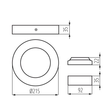 PRISADENÉ SVIETIDLO LED 18W-NW-W obrazok-1