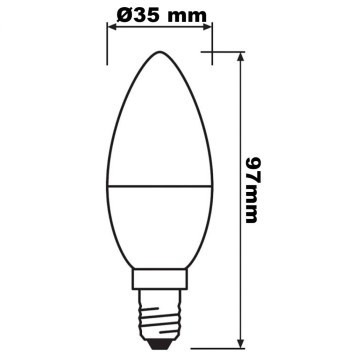 LED ŽIAROVKA FILAMENT E14 B35 4,3W = 40W 470LM 2700K TEPLÉ VLÁKNO PHILIPS obrazok-2