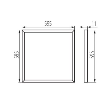 LED PANEL BRAVO S 40W 6060 NW W obrazok-1