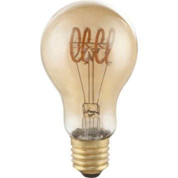 Led žiarovka Filament, sklo jantár, Globe, Ø 60, V: 106, E27 LED 4W 230V, 200lm, 2000K