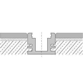 LED pochôdzny chodníkový hliníkový profil XC37, strieborný, 26x20mm obrazok-4