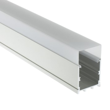 LED povrchový hliníkový profil XC19, strieborný, 30x32mm obrazok-2