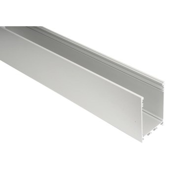 LED povrchový hliníkový profil XC33, strieborný, 50x80mm