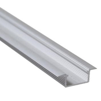 LED zápustný hliníkový profil XC18, strieborný, 28x9mm